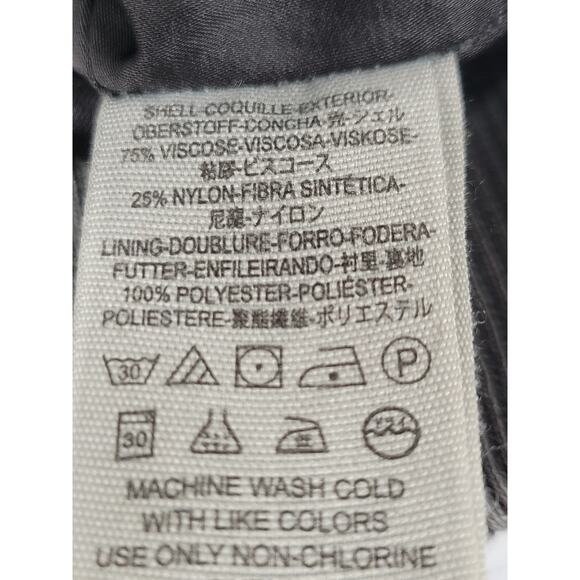 Free People Womens Small Velour Gray Jacket Ruched Velvet Bomber Shiny Retro - Picture 5 of 9